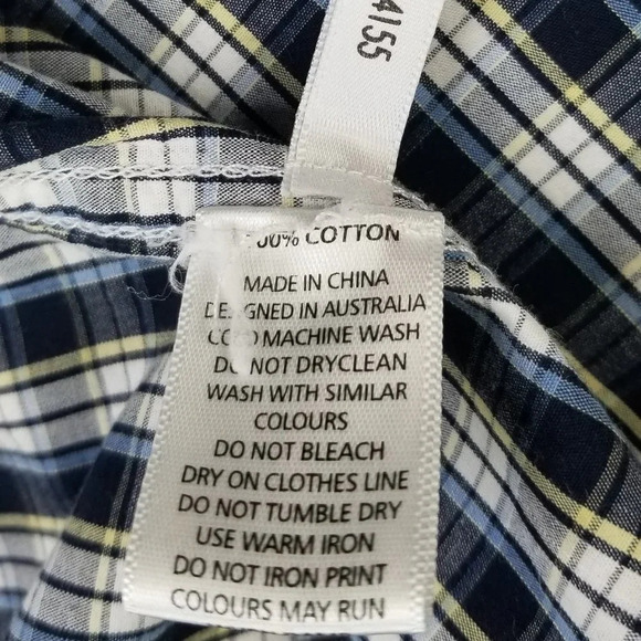 Zanerobe Logo Tags Shoulder Straps Check XXL Shirt - Picture 9 of 11